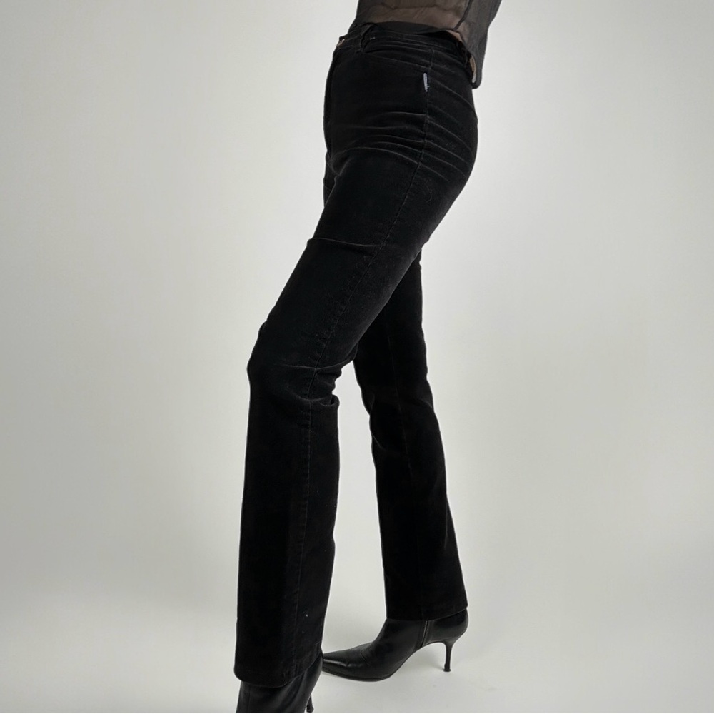 Fendi Vintage Black Micro-Cord Pants